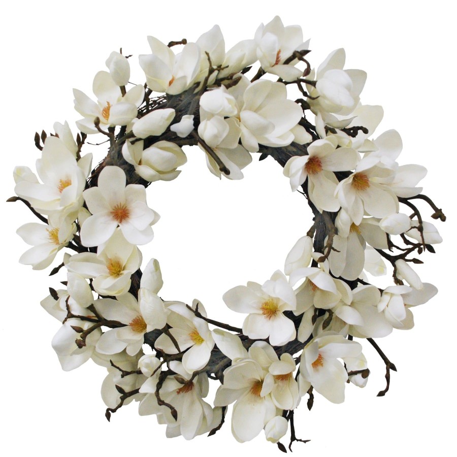 Winward Home Japanese Magnolia Wreath 24" New