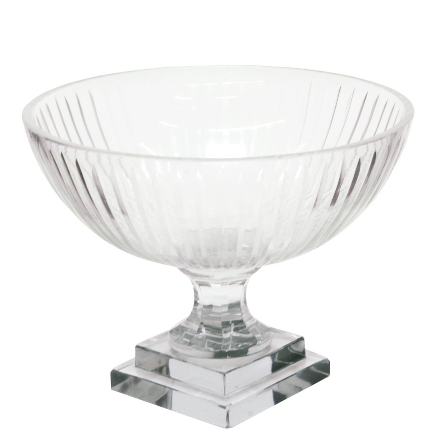 Winward Home Stripe Cut Bowl Vase 8" Online