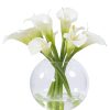 Winward Home Calla Lily In Glass 11" (Whi003-Wh) Best