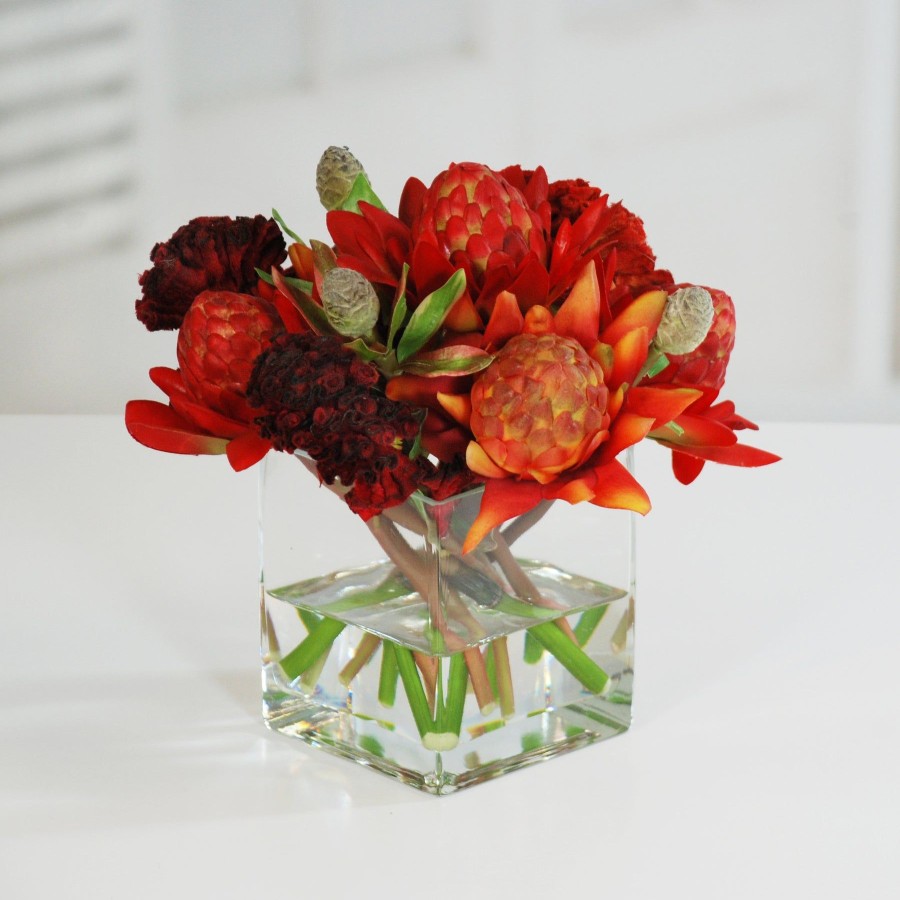 Winward Home Waratah In A Vase (Whi018-Mi) Wholesale