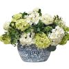 Winward Home Hydrangea In Oval Planter (Whd141-Whgr) Wholesale