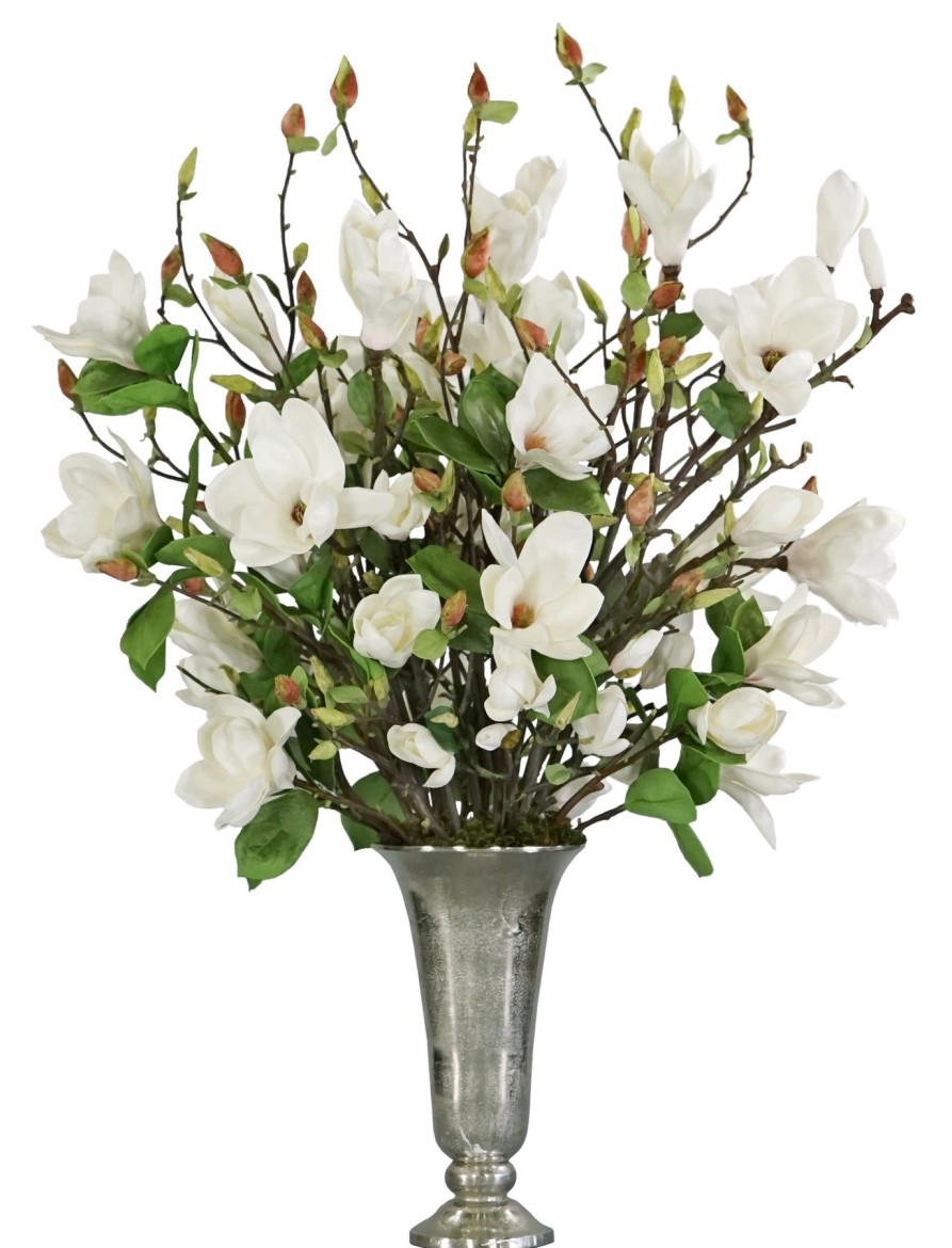 Winward Home Tree Magnolia In Silver Vase (Whd230-Wh) Wholesale