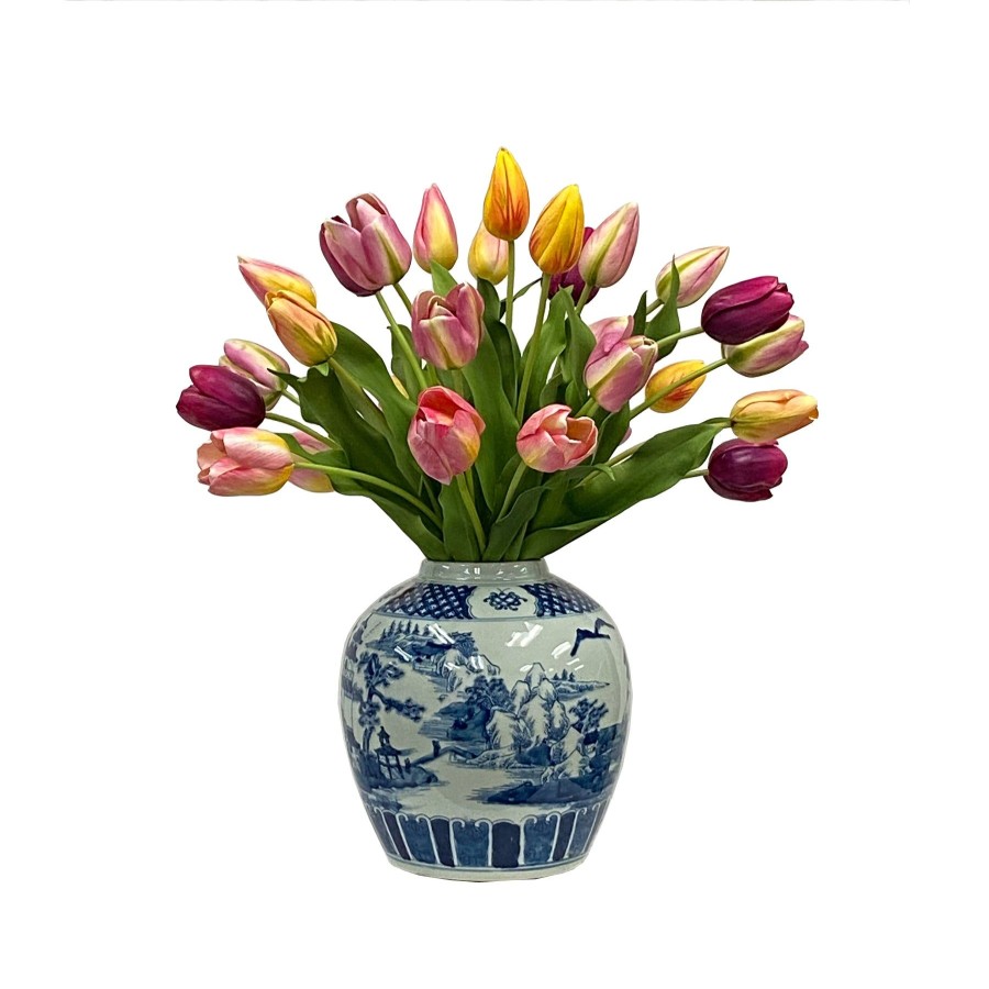 Winward Home Tulip Mix In Ceramic Jar 24-Inches Tall Online