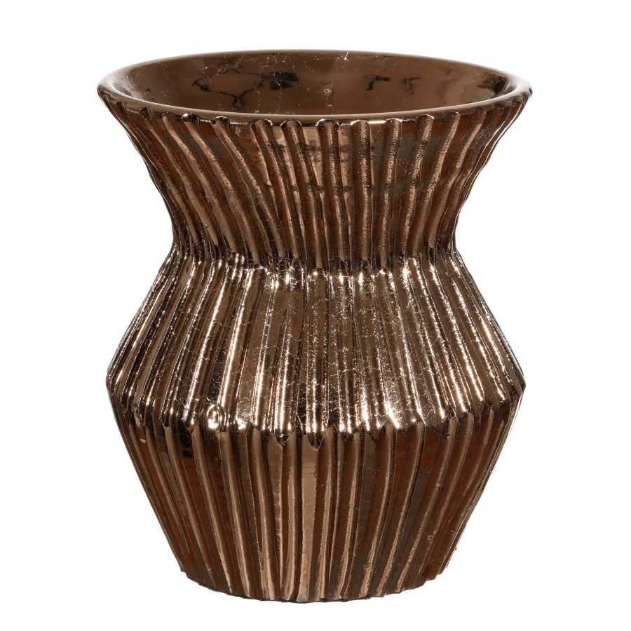 Winward Home Albrae Ribbed Vase 12-Inches Tall Wholesale