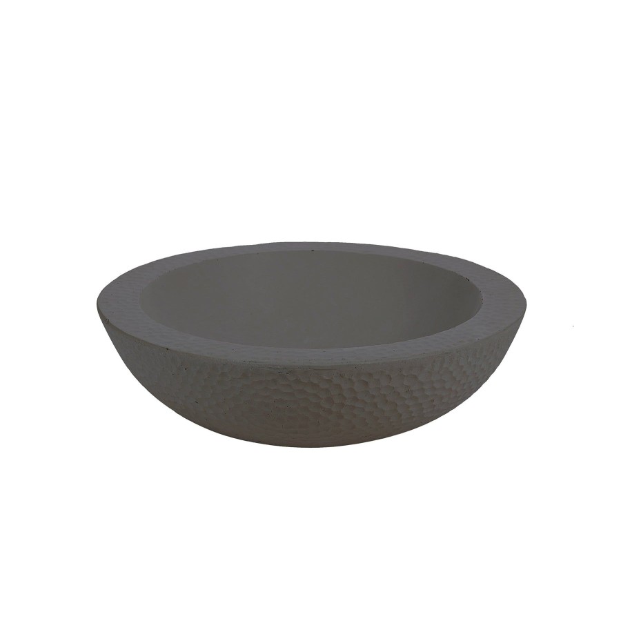 Winward Home Textured Stonecast Bowl 18" Wide Clearance