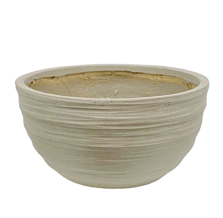 Winward Home Swirling Texture Stonecast Bowl 9" Wholesale