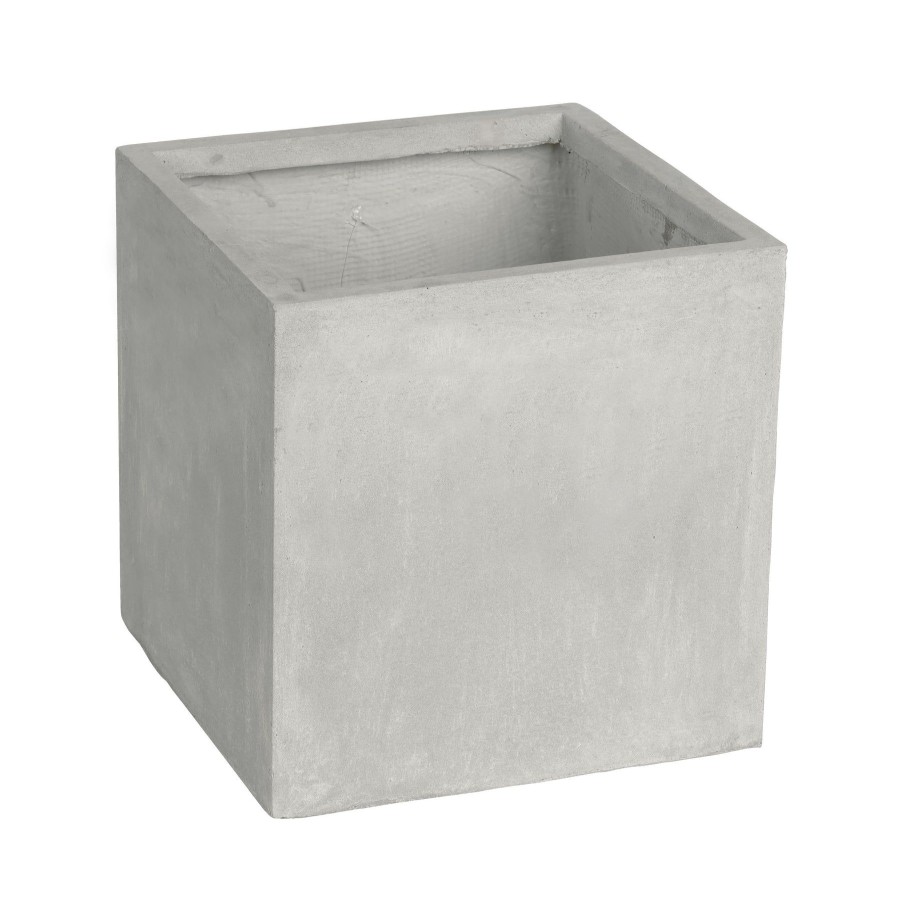 Winward Home Square Stonecast Planter 16" Hot