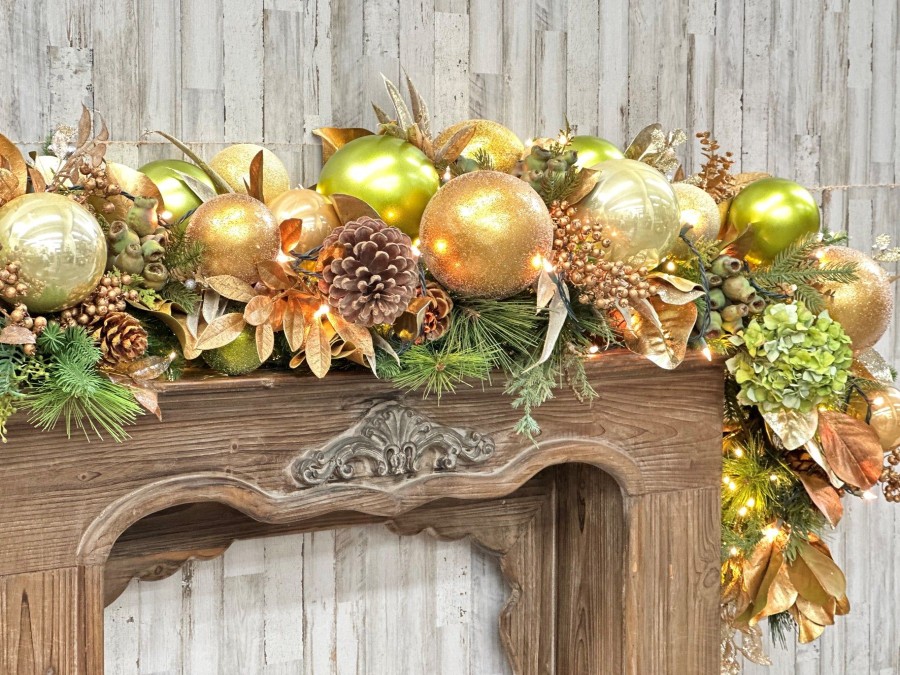 Winward Home Estate Gold Deluxe Garland 7.5-Ft Best