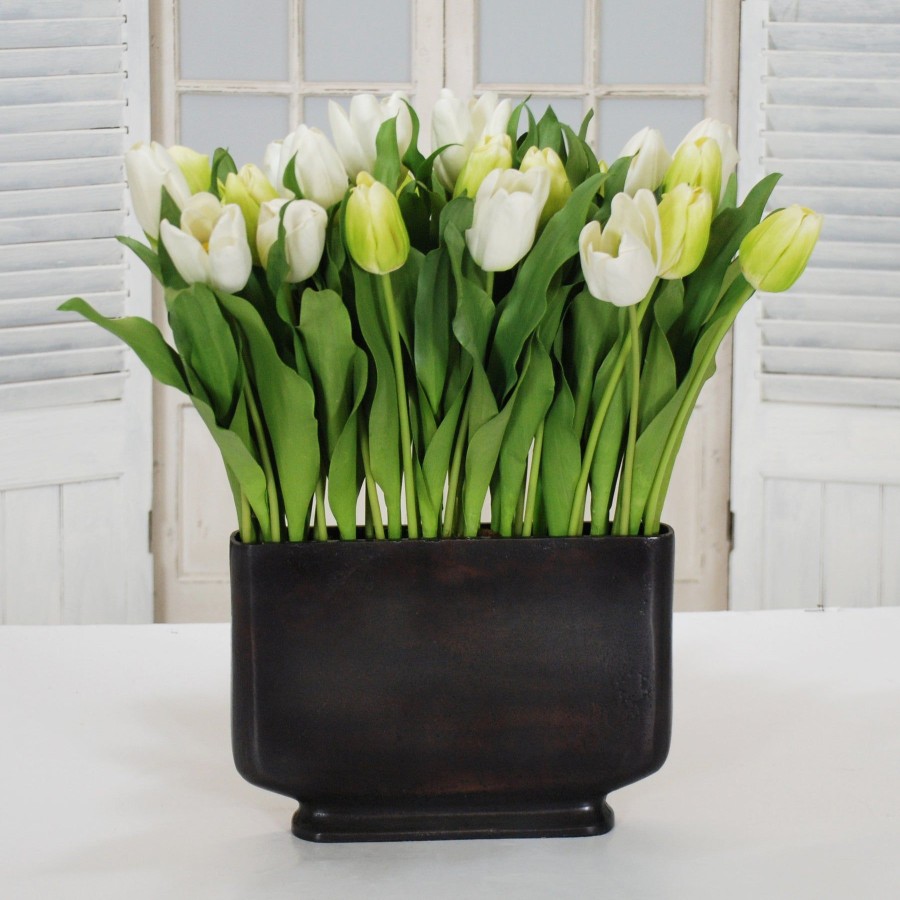 Winward Home Tulip Mix In Profile Vase (Whd070-Gr) New