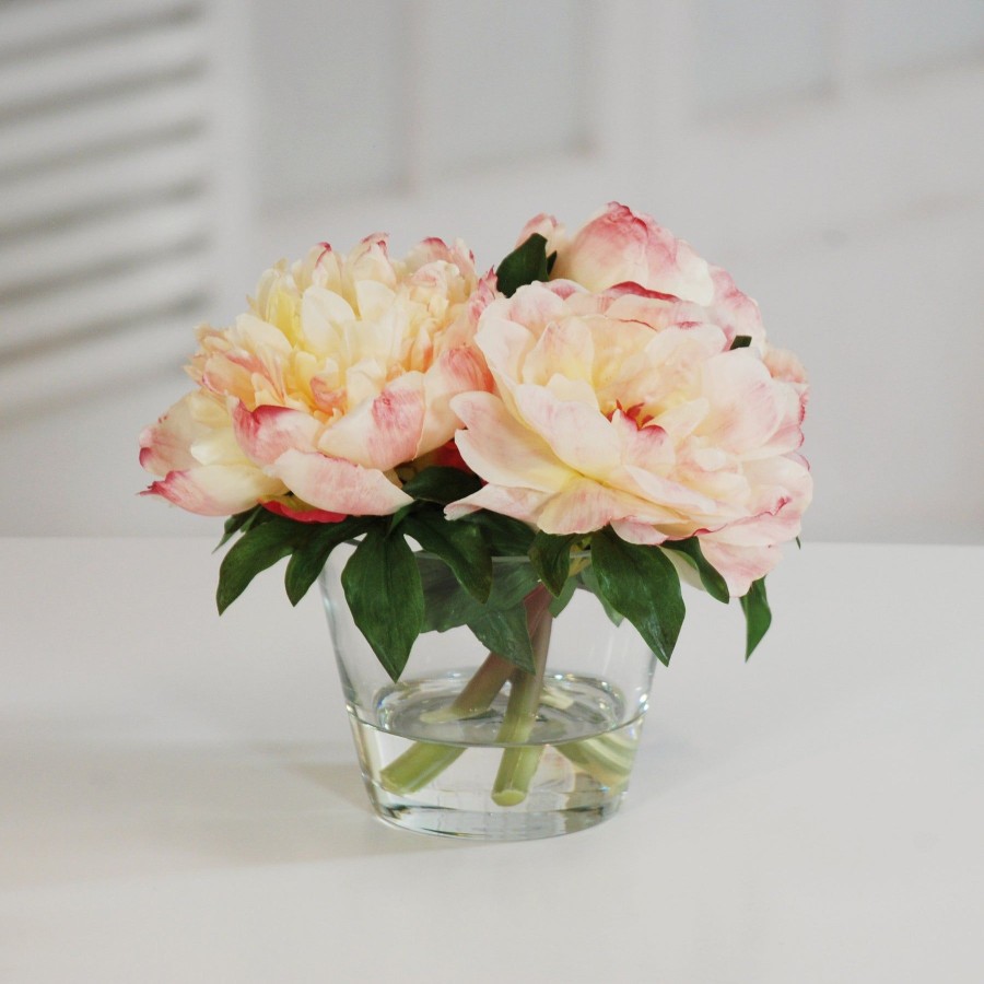 Winward Home Peonies In Glass 10" (Whi015-Pc) Clearance