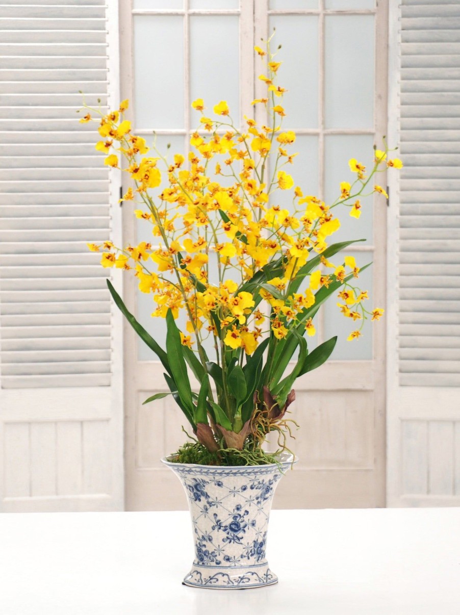 Winward Home Oncidium Orchid Chinoiserie (Dp768-Yl) Online