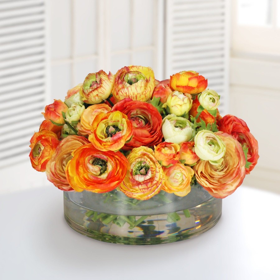 Winward Home Faux Mix Orange Ranunculus (Whd071-Go) Online