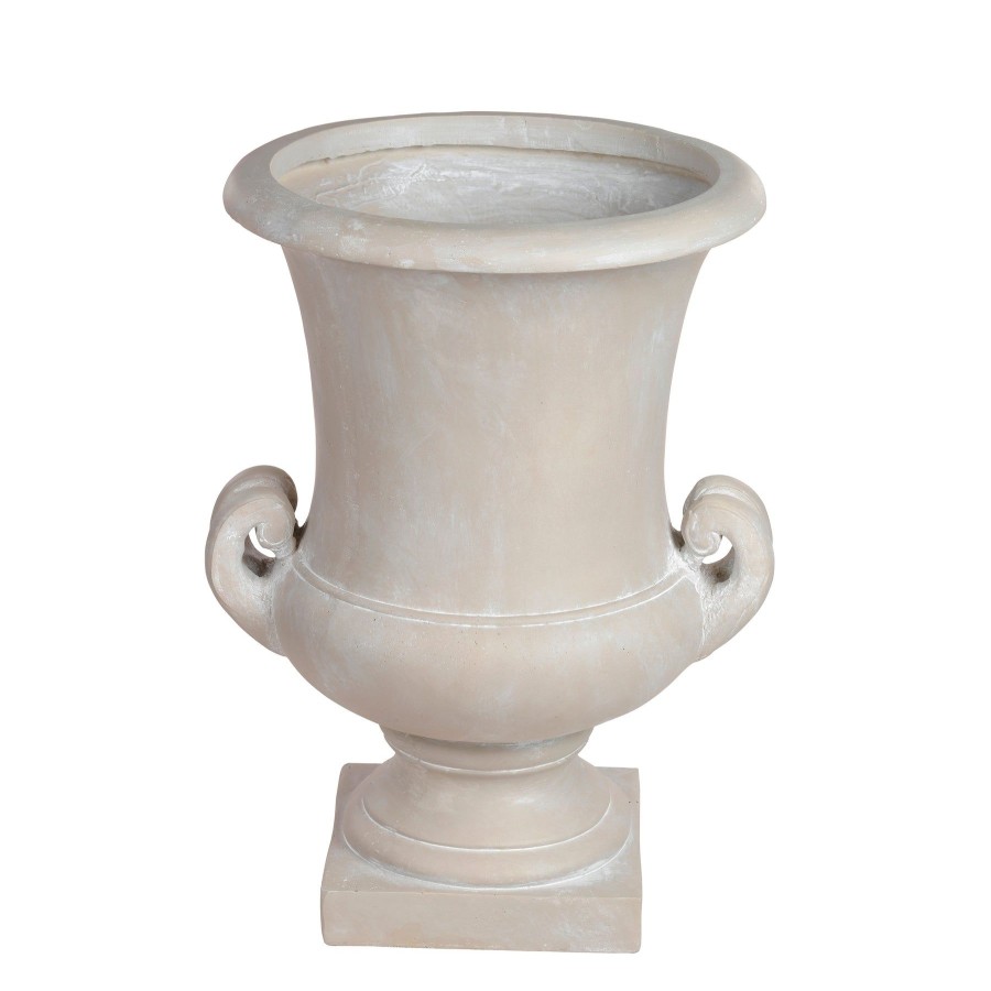 Winward Home Classic Stonecast Urn With Handle 21" Best