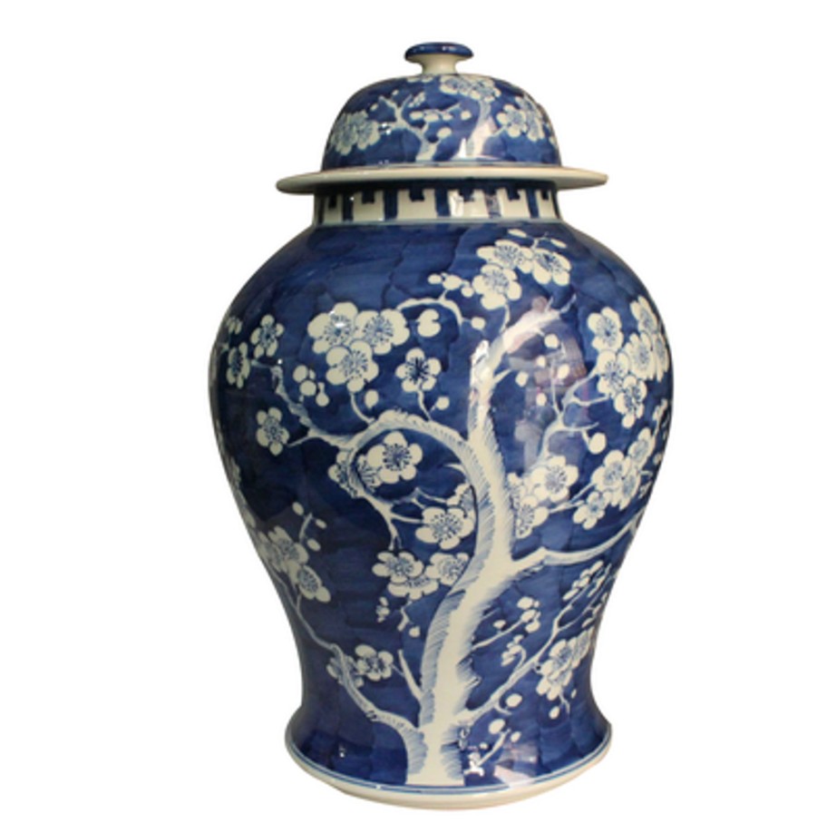 Winward Home Plum Blossom Ginger Jar 18" Wholesale