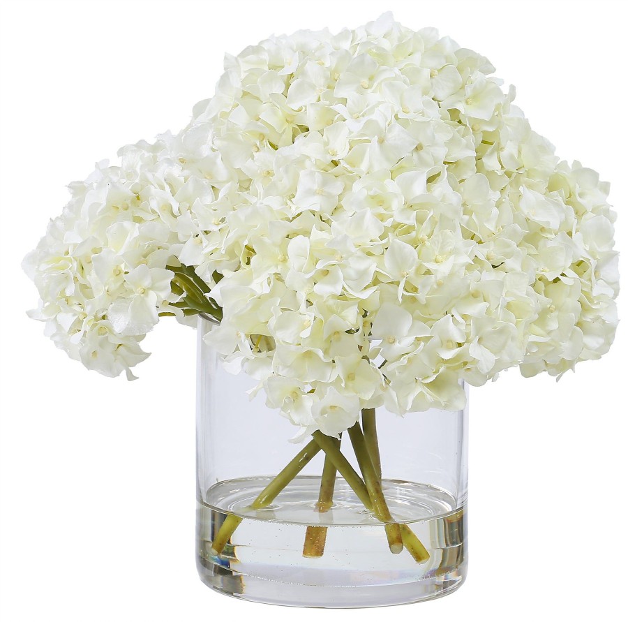 Winward Home Hydrangeas In Glass 12" (Whi007-Wh) Best