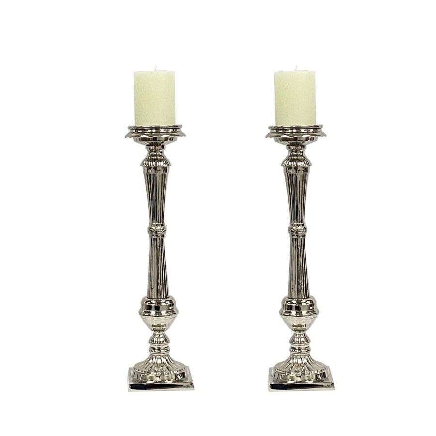 Winward Home Ribbed Candlestick Holder 18" (Set Of 2) Best