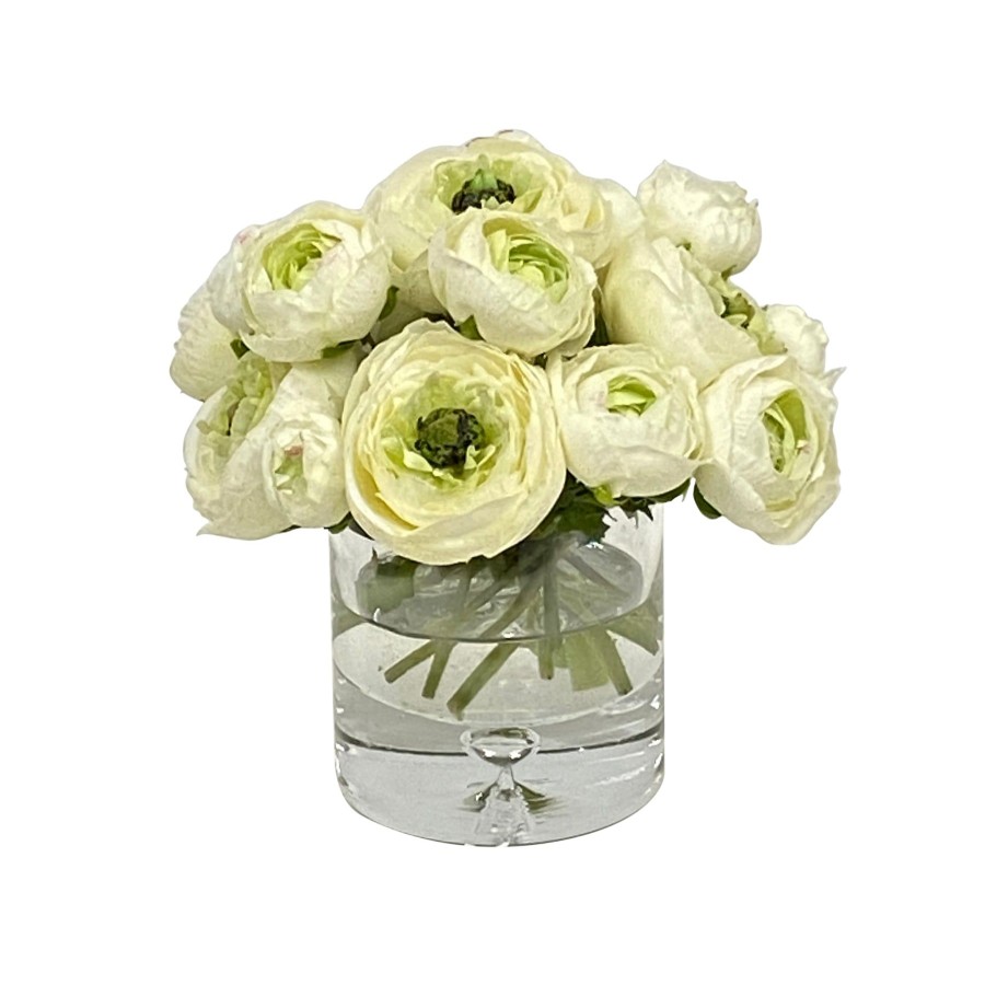 Winward Home Ranunculus In Vase 9" Clearance