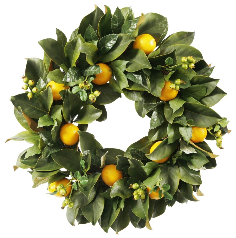 Winward Home Lemon Citrus Wreath 24" Clearance