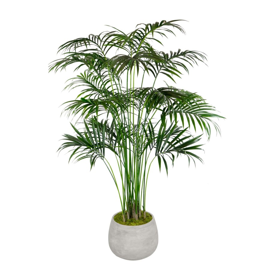 Winward Home Kentia Palm In Stonecast Planter 7' New