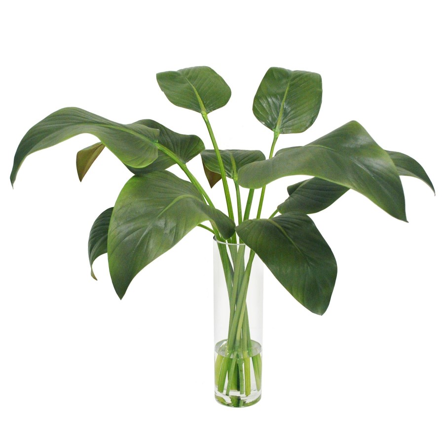 Winward Home Calla Leaf In Slim Round Vase 25" Online