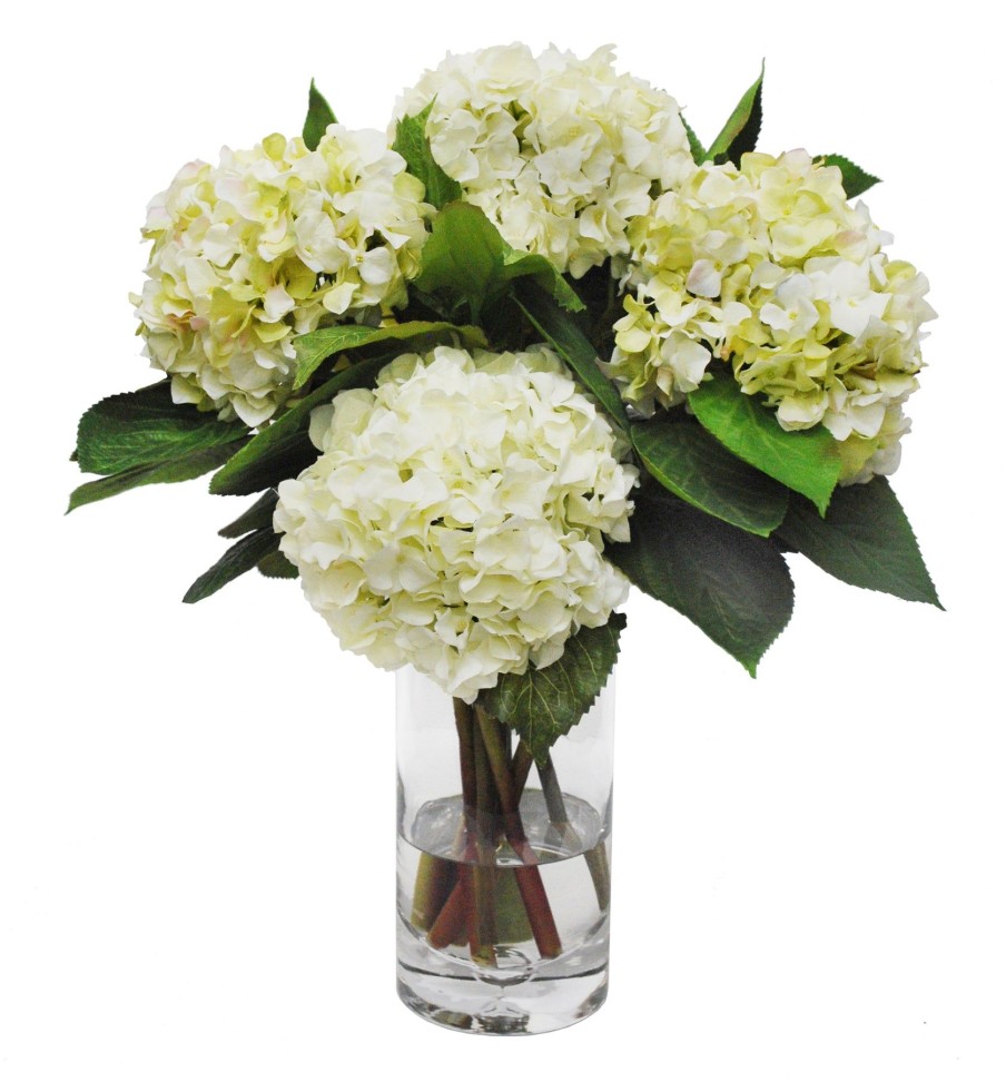 Winward Home Hydrangea In Glass Vase (Whd164-Whgr) Best