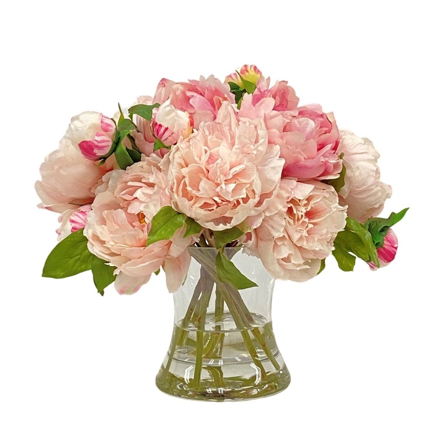 Winward Home Peony In Hurricane Vase Clearance