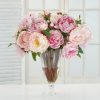 Winward Home Pink Peony In Illusion Vase (Whd110-Oh) Wholesale