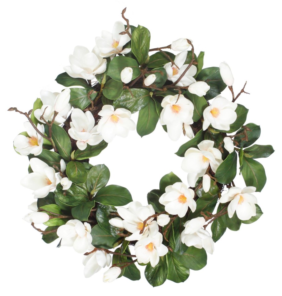 Winward Home Tree Magnolia Leaf Wreath 24" Wholesale