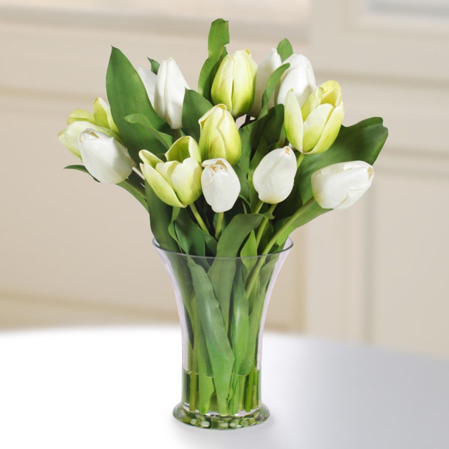 Winward Home Tulip In Glass 16" (Whi030-Whgr) Hot