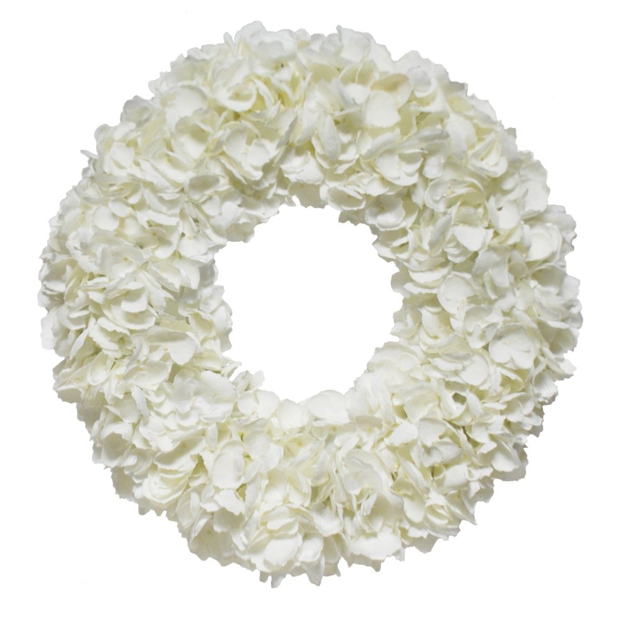 Winward Home Faux Dried Hydrangea Wreath 20" Online