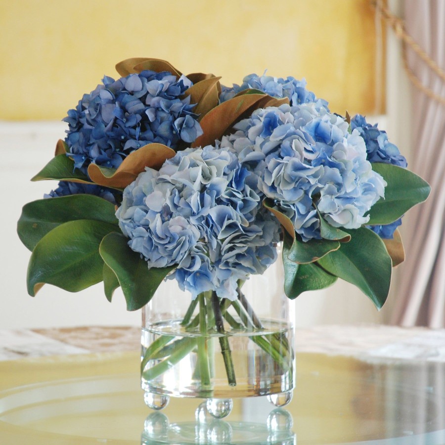 Winward Home Blue Hydrangea In Glass 17" Online