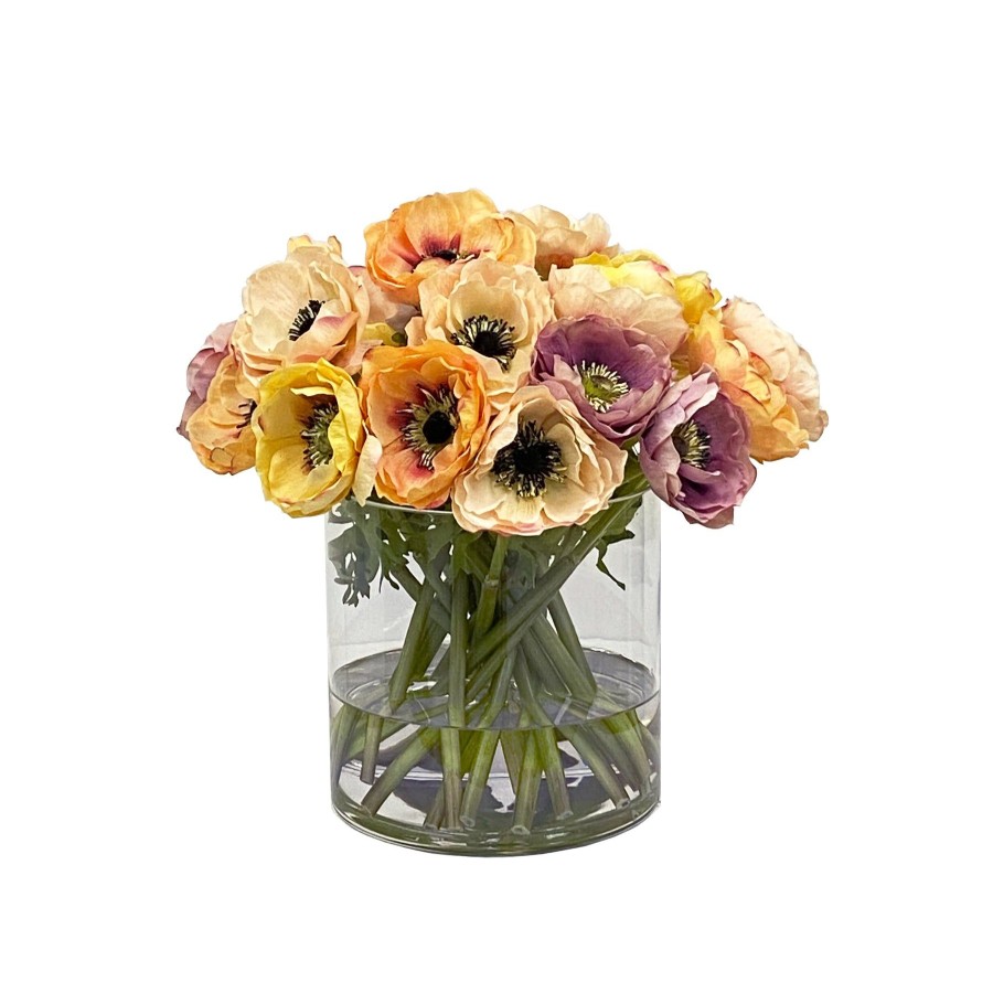 Winward Home Anemone Mix In Vase 12-Inches Tall Online