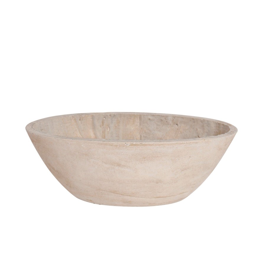 Winward Home Oval Stonecast Planter 14" Wide Wholesale