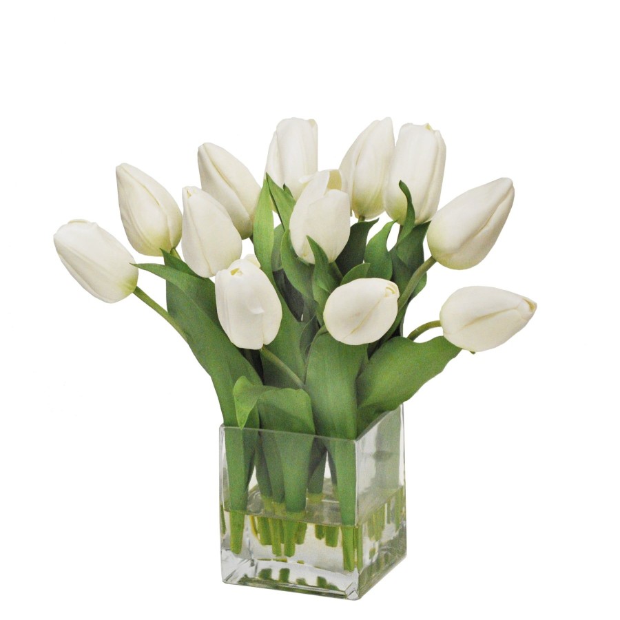 Winward Home Tulips In Vase 13" (Whi005-Wh) Best