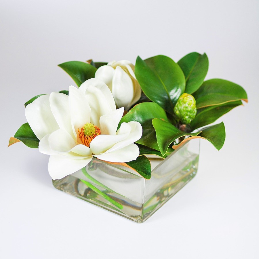 Winward Home Magnolias In Vase 13" (Whi012-Wh) Clearance