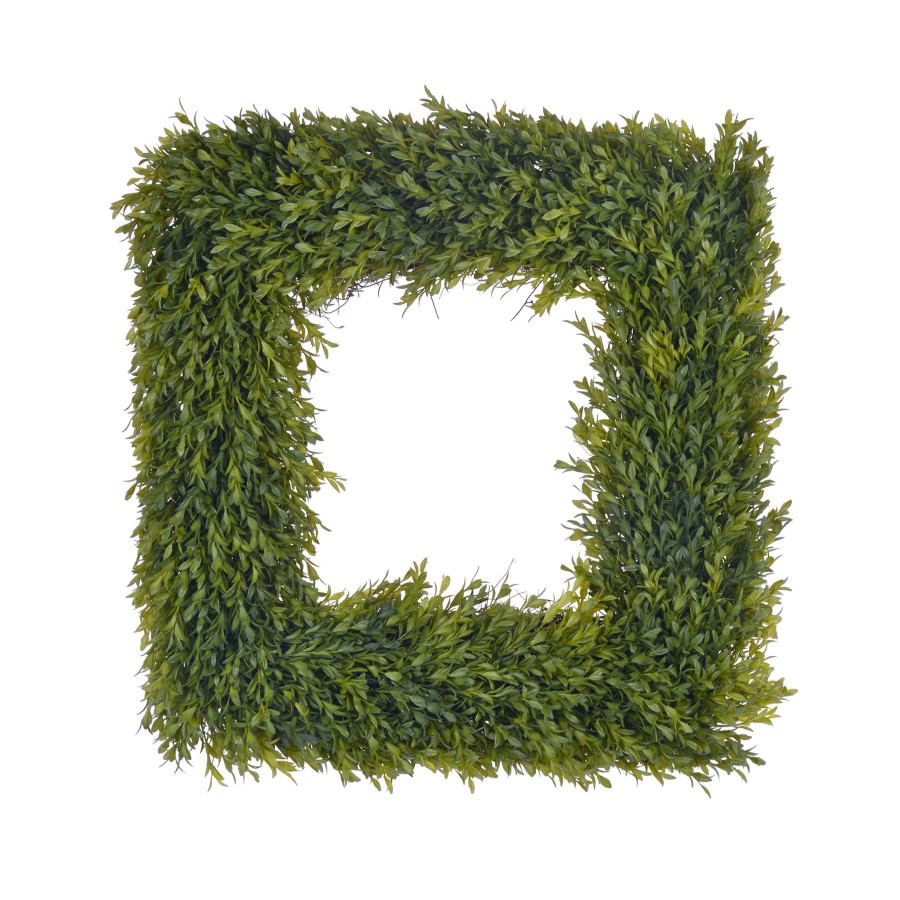 Winward Home Boxwood Square Wreath 24'' Best